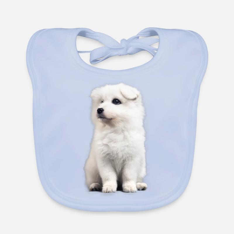 Amusement de chien samoyed Bavoir bio Bébé