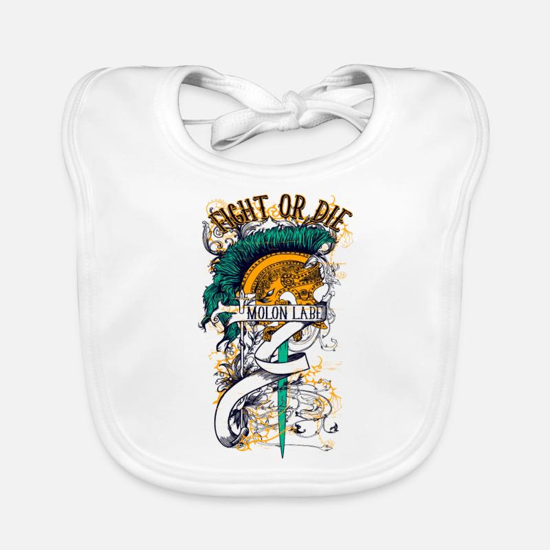Fight Or Die & Molon Labe Bavoir bio Bébé