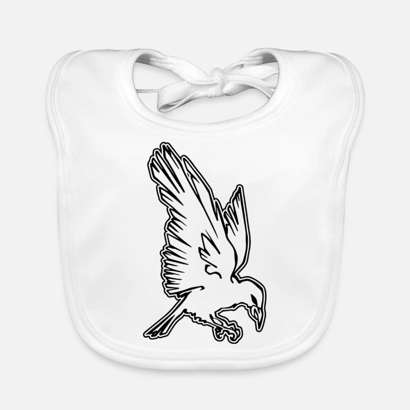 Raven Halloween Bavoir bio Bébé