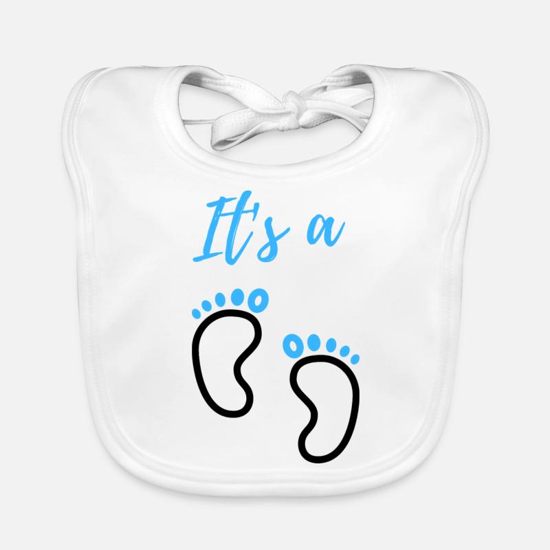 Annonce de bébé - Garçon - Grossesse Bavoir bio Bébé