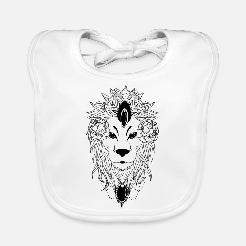 Lion Bavoir bio Bébé