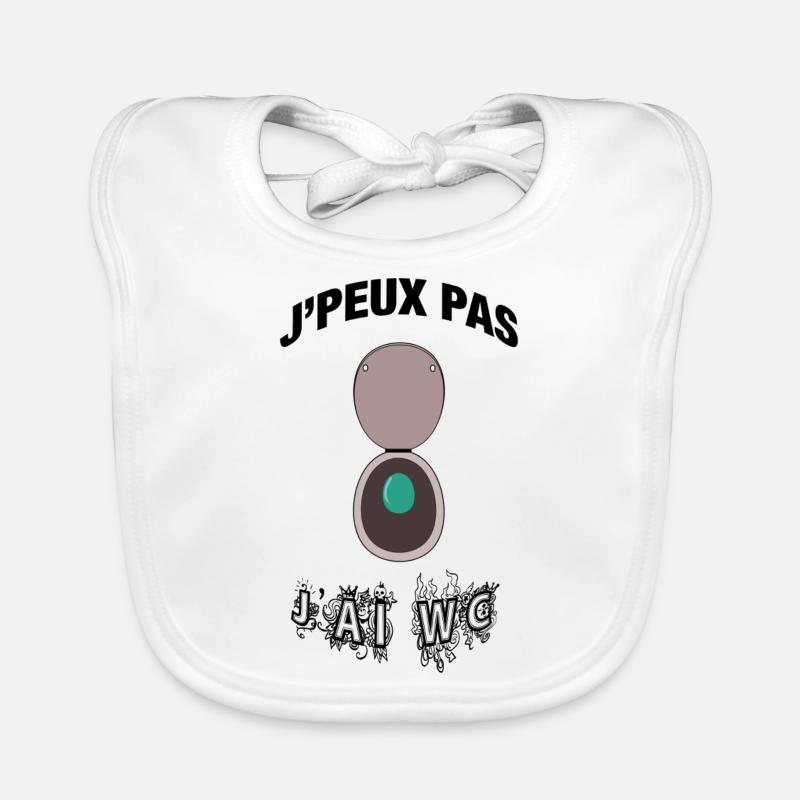 Je peux pas j ai WC Bavoir bio Bébé