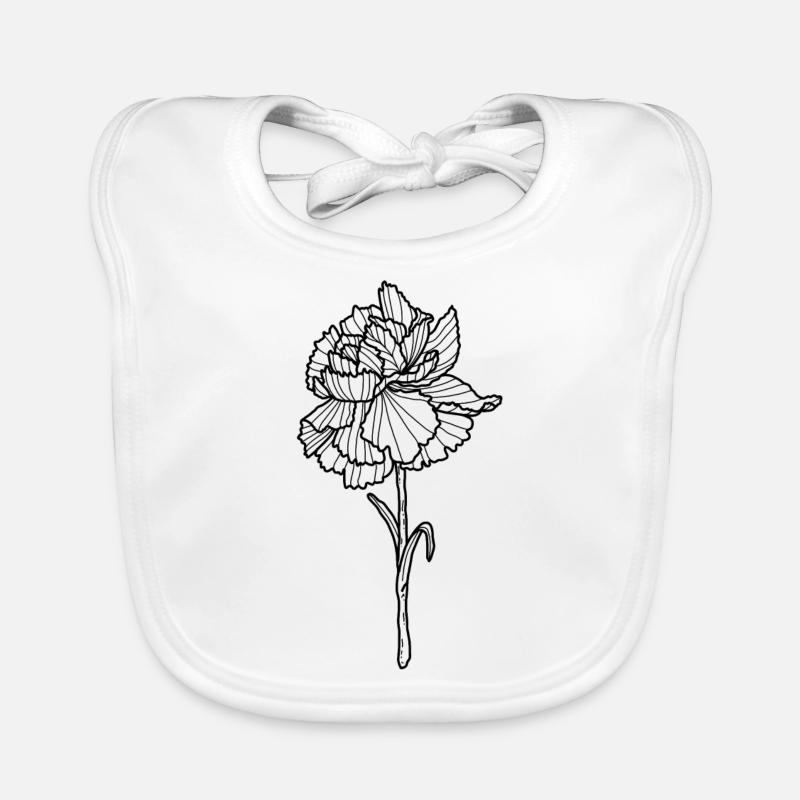 Œillet de fleur Bavoir bio Bébé