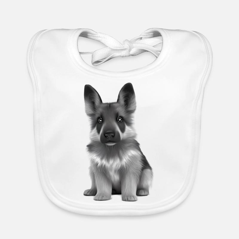 Propriétaire de chiot berger allemand Bavoir bio Bébé