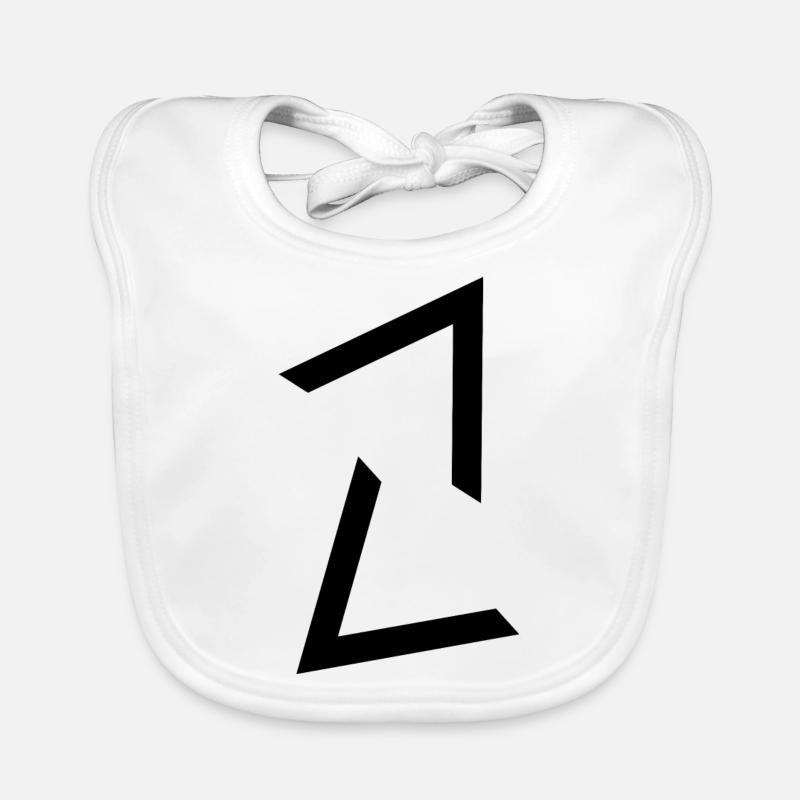 Triangle geometric shape Organic Baby Bibs