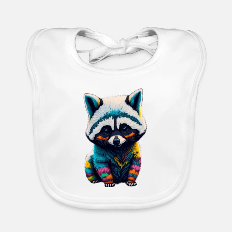 Racoon 4 Organic Baby Bibs