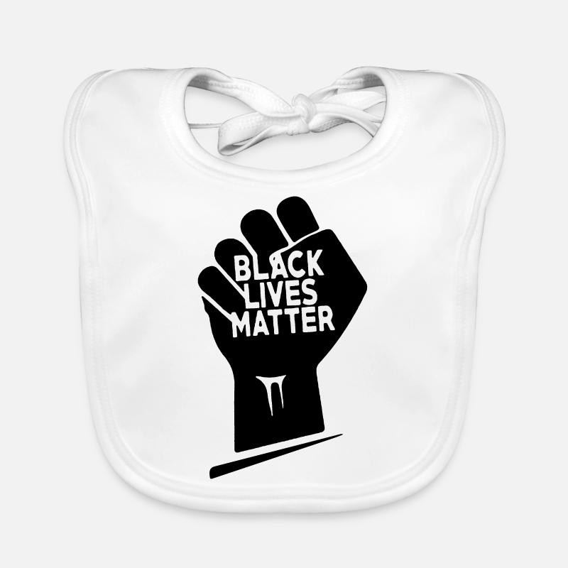 Schwarze Leben zählen Baby Bio-Lätzchen