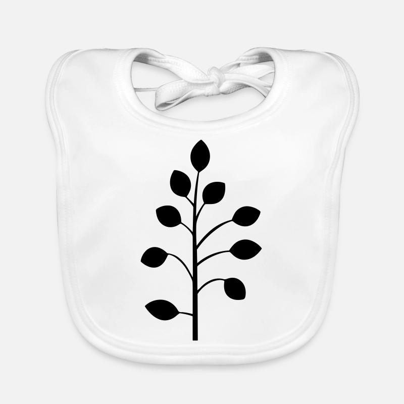 Blume mit Stiel Baby Bio-Lätzchen