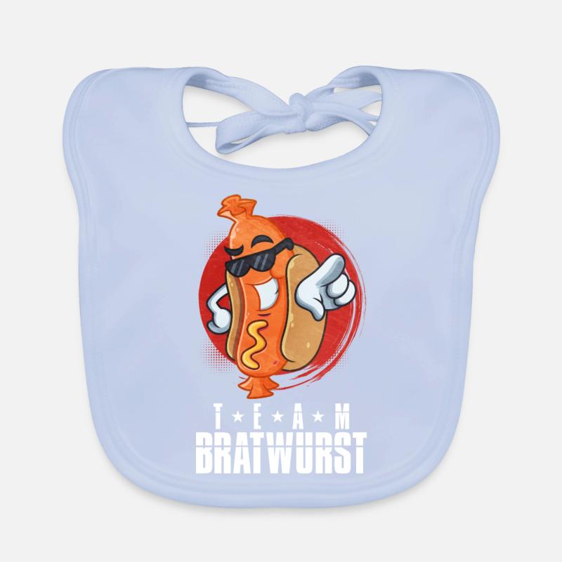 Bratwurst als Geschenk Baby Bio-Lätzchen