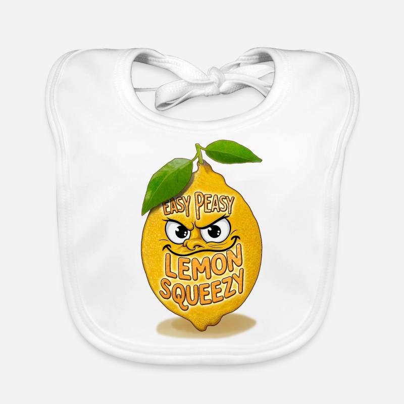 Lemon Joy Organic Baby Bibs