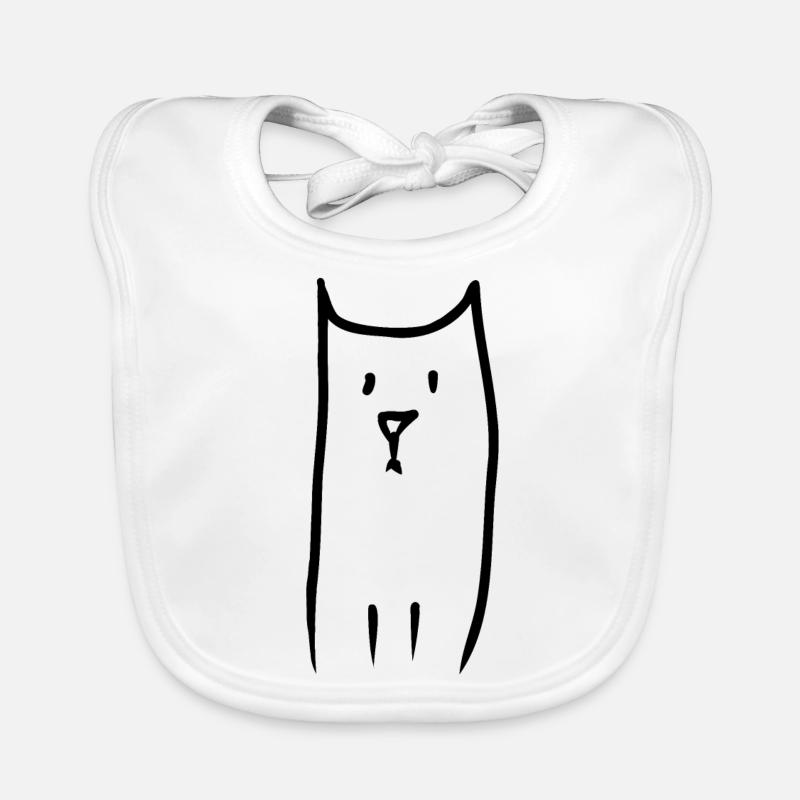 Silly cat - huh? Organic Baby Bibs