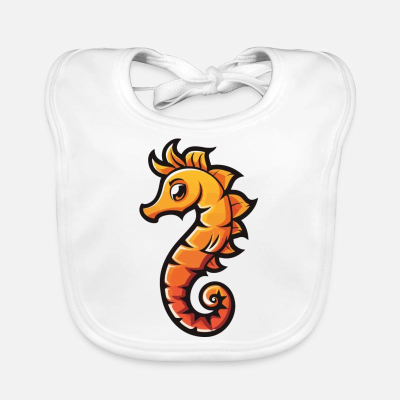 Hippocampe Hippocampe Bavoir bio Bébé