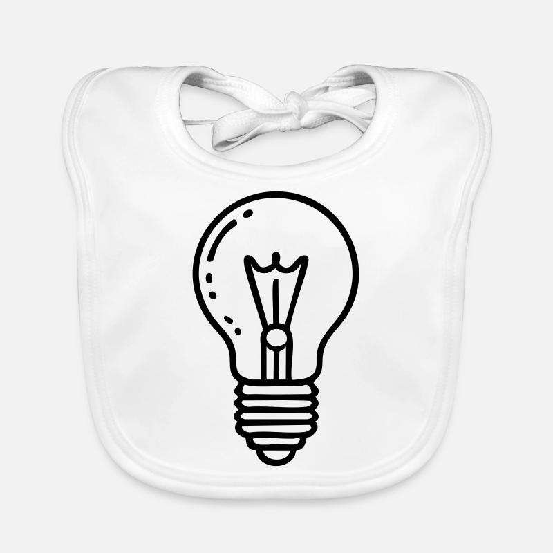 Light Bulb Idea Organic Baby Bibs
