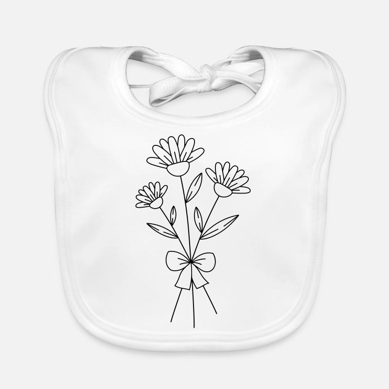 Bouquet Bavoir bio Bébé