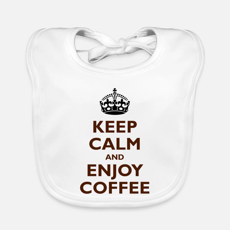 Keep Calm & Enjoy Coffee Baby Bio-Lätzchen