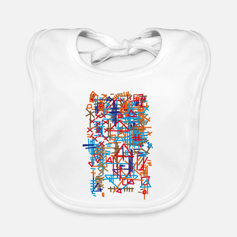Carpet Abstract / Pattern - Bauhaus Organic Baby Bibs