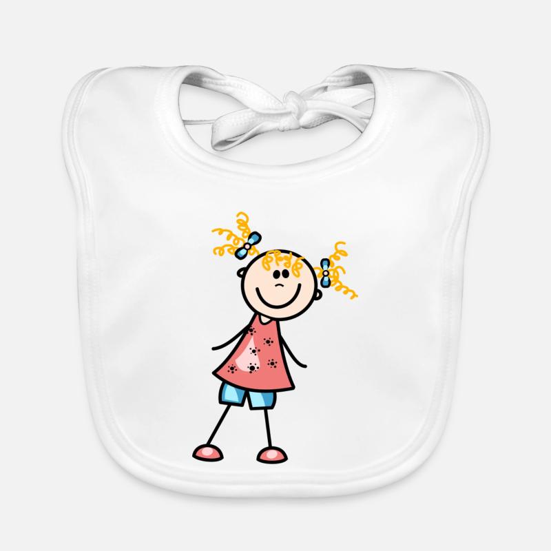 Kind - Baby Bio-Lätzchen - Weiß