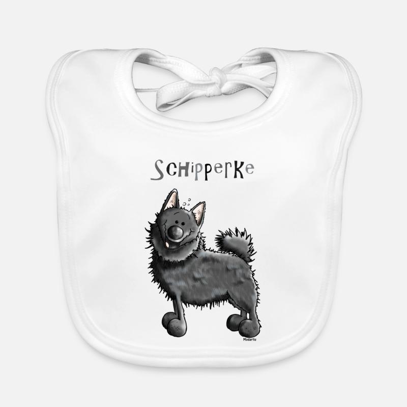 Funny Schipperke - Dog - Spitzke Organic Baby Bibs