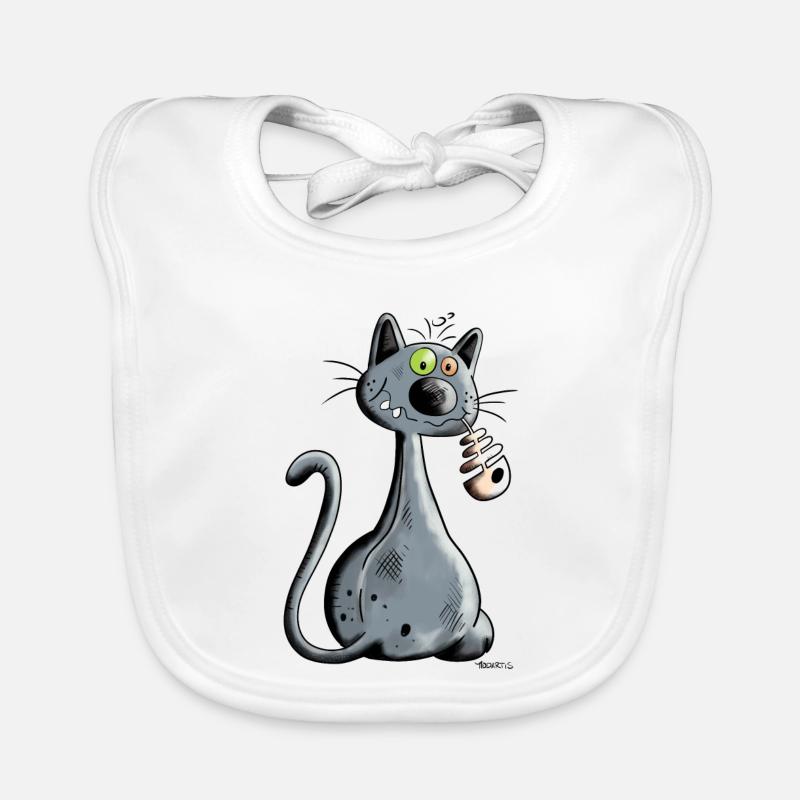 Black Cat Organic Baby Bibs