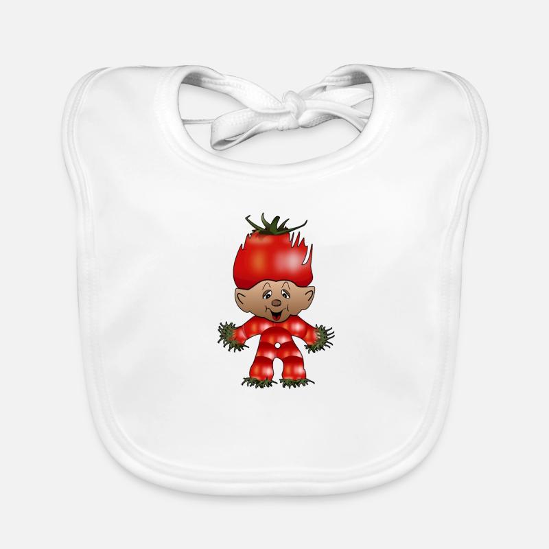 Tomate, tomate, poupée, poupée de tomate Bavoir bio Bébé