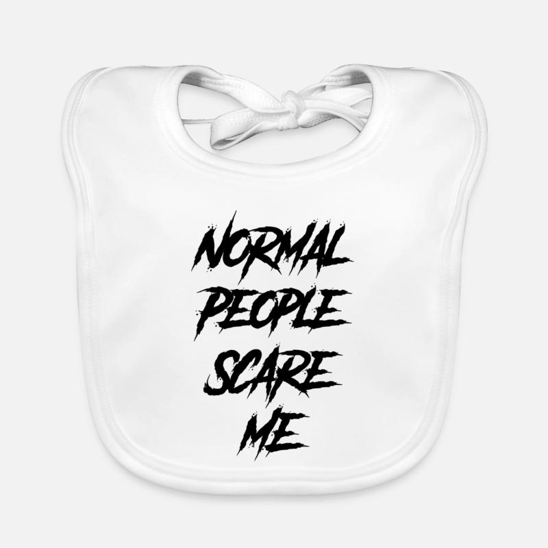 Normal People Scare Me Organic Baby Bibs