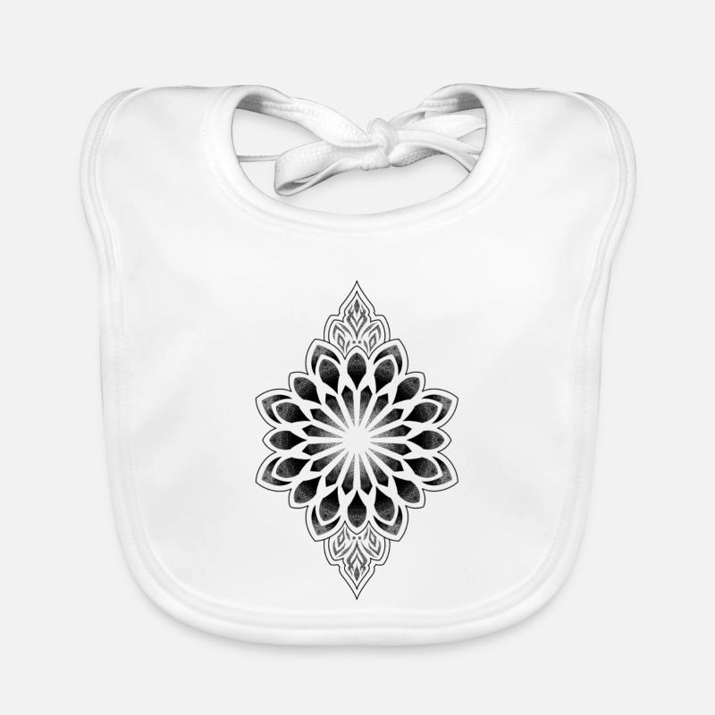 Dekoratives Mandala Baby Bio-Lätzchen