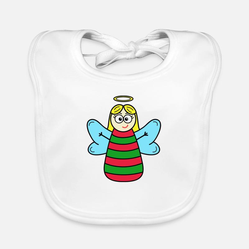 Schutzengel Rot Baby Bio-Lätzchen