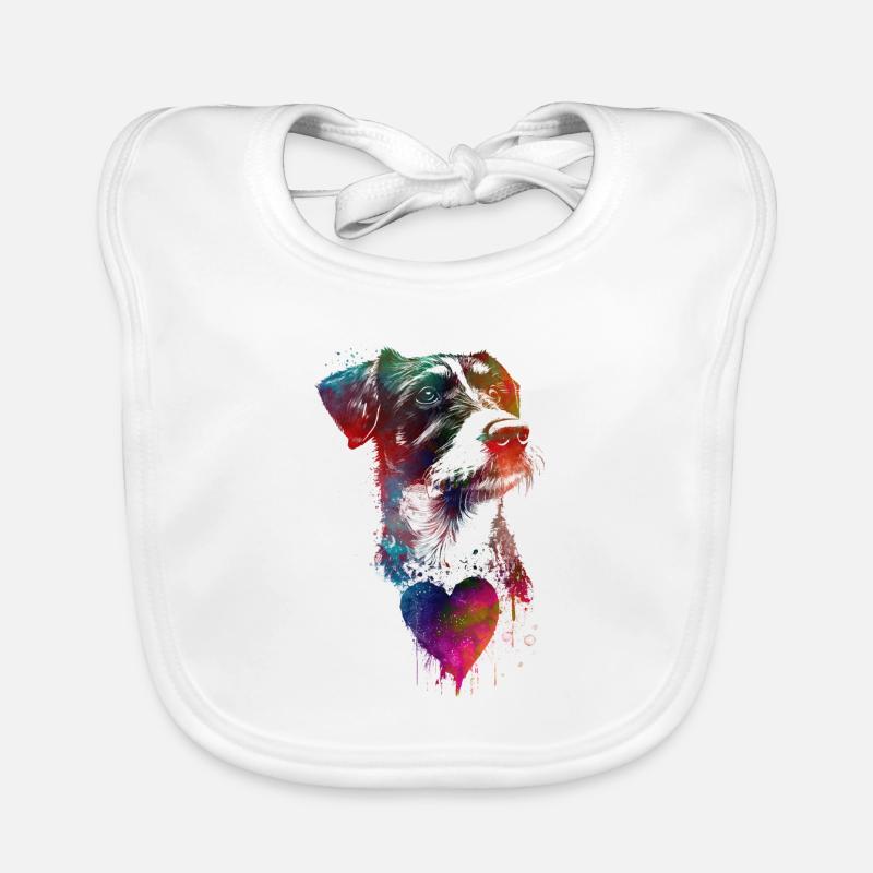Les chiens adorent l’art graphique #dog Bavoir bio Bébé