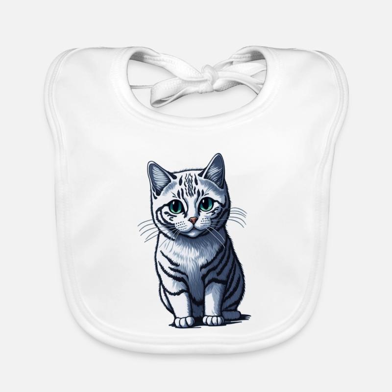 Kitten Organic Baby Bibs