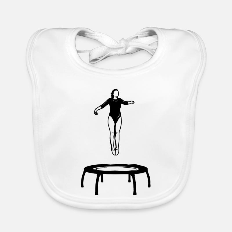 Trampolin Mädchen Baby Bio-Lätzchen