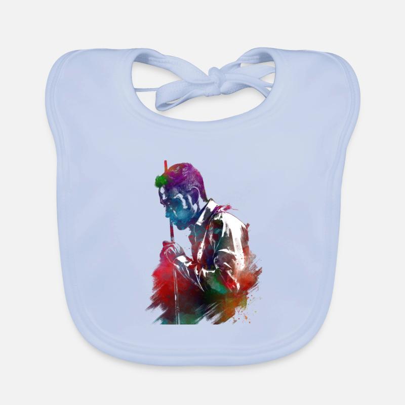 Billiard player #snooker Organic Baby Bibs
