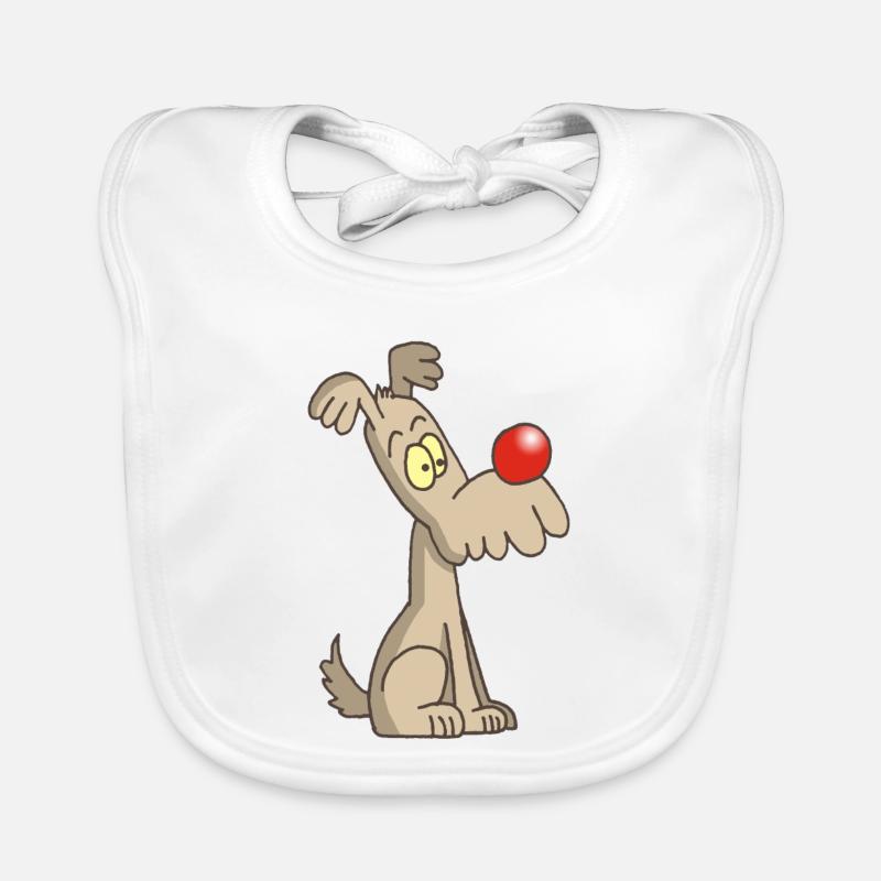 Chien rigolo et mignon Bavoir bio Bébé