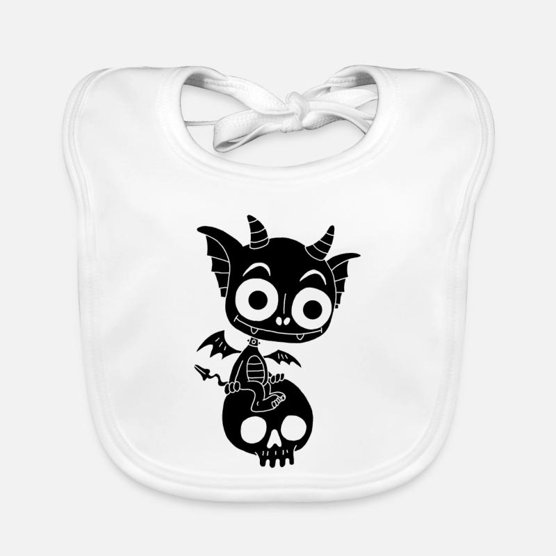 Little Black Demon Rests Organic Baby Bibs