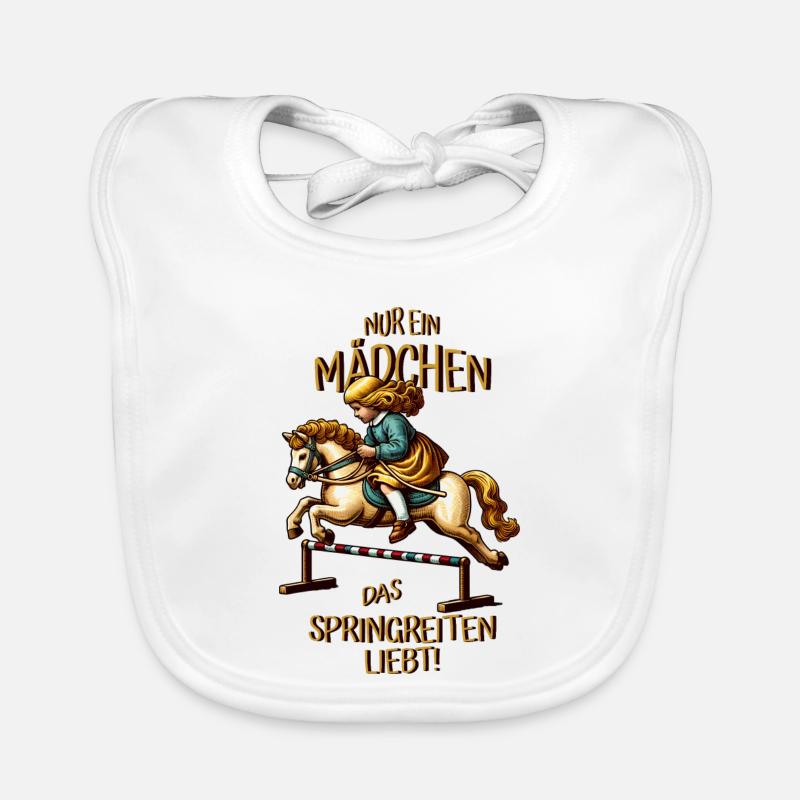 Kinder Springreiten Baby Bio-Lätzchen