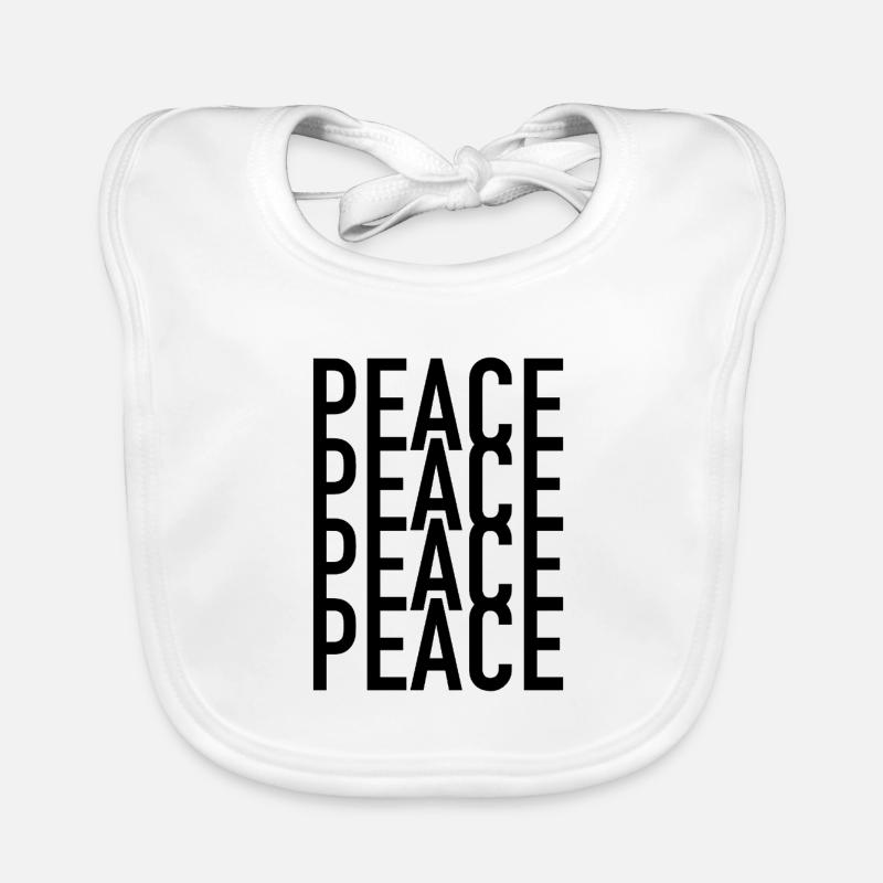 Peace Peace Peace Baby Bio-Lätzchen