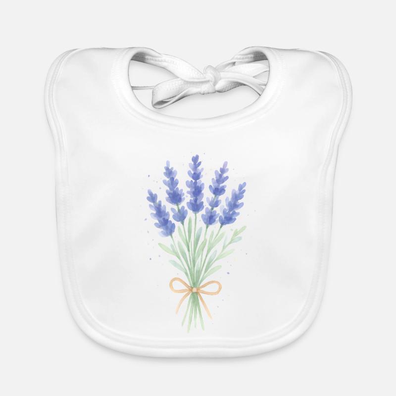 Bouquet de lavande Bavoir bio Bébé