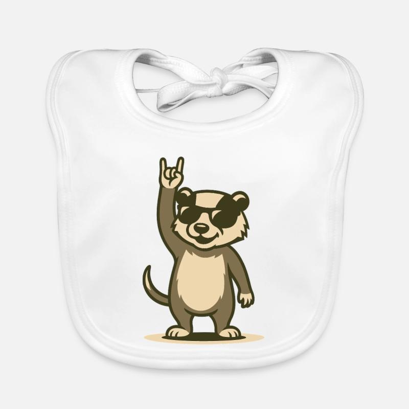 Rock'n'Roll Badger Organic Baby Bibs