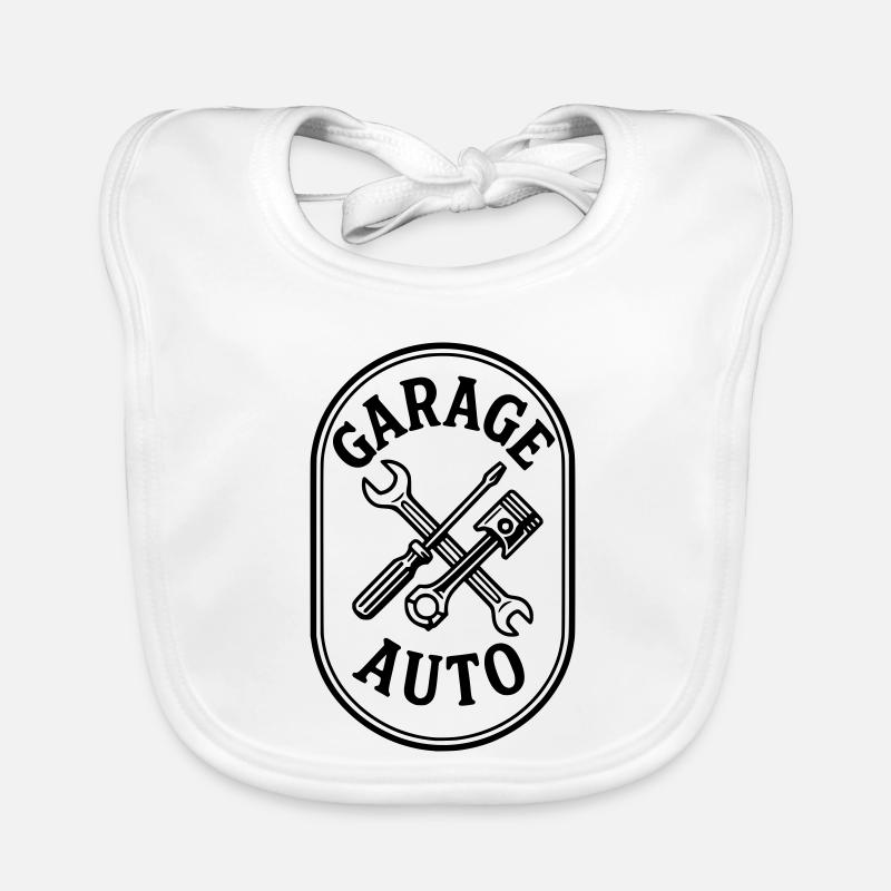 Garage auto Bavoir bio Bébé