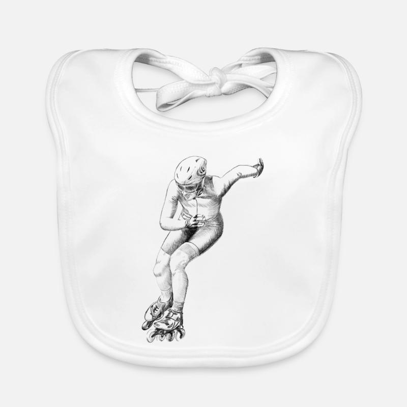 Speed skating Organic Baby Bibs