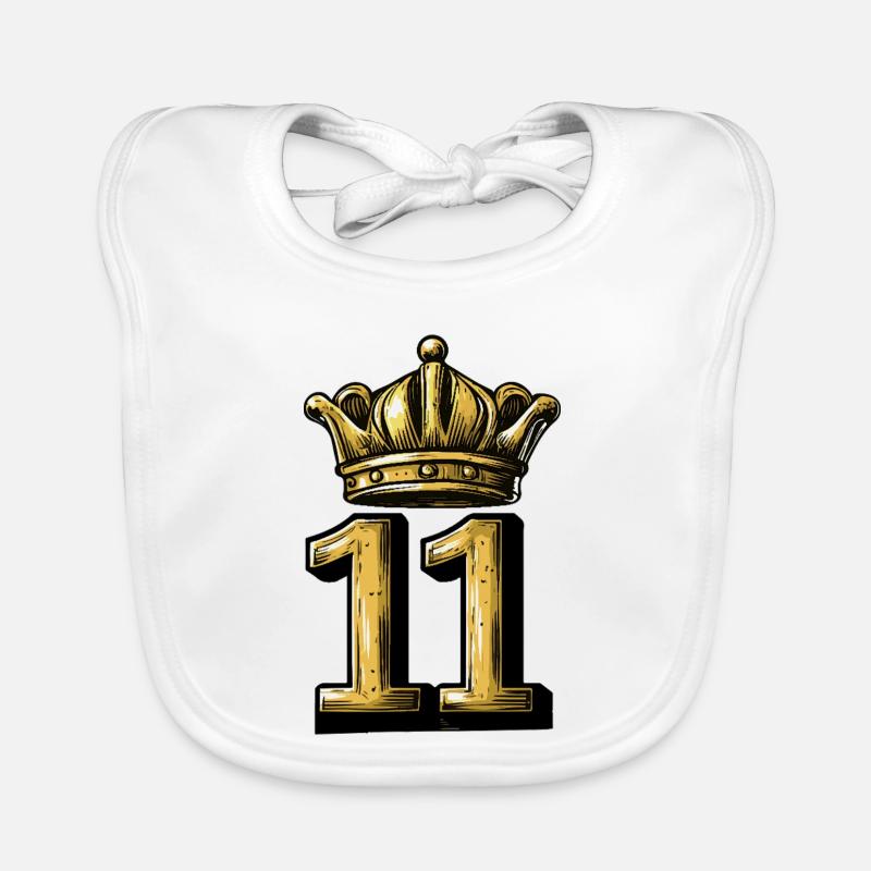 Couronne numéro 11 Bavoir bio Bébé