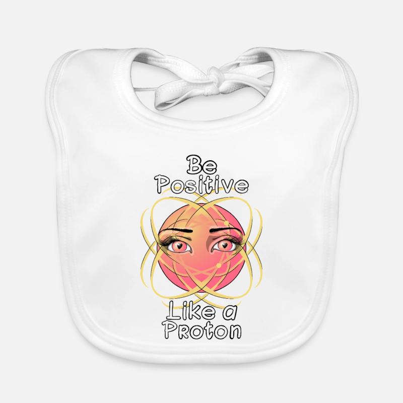 Sei positiv wie ein Proton Baby Bio-Lätzchen