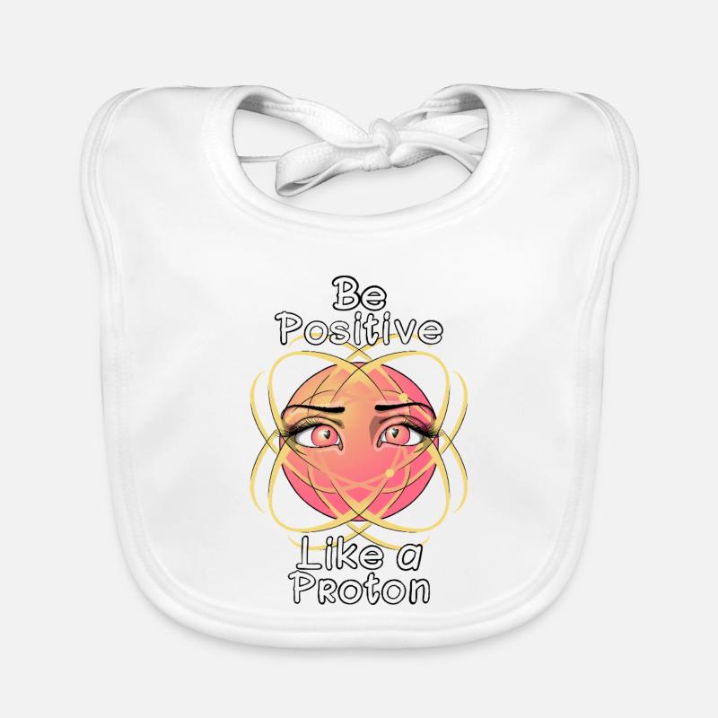 Sei positiv wie ein Proton Baby Bio-Lätzchen