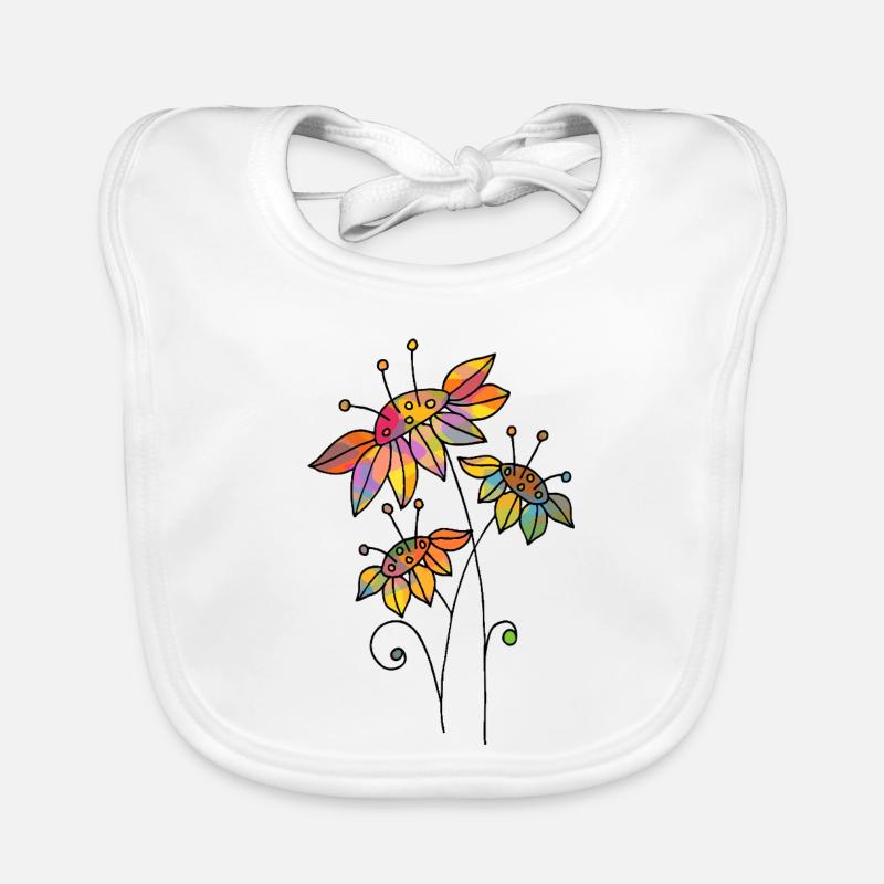 Blumen Baby Bio-Lätzchen