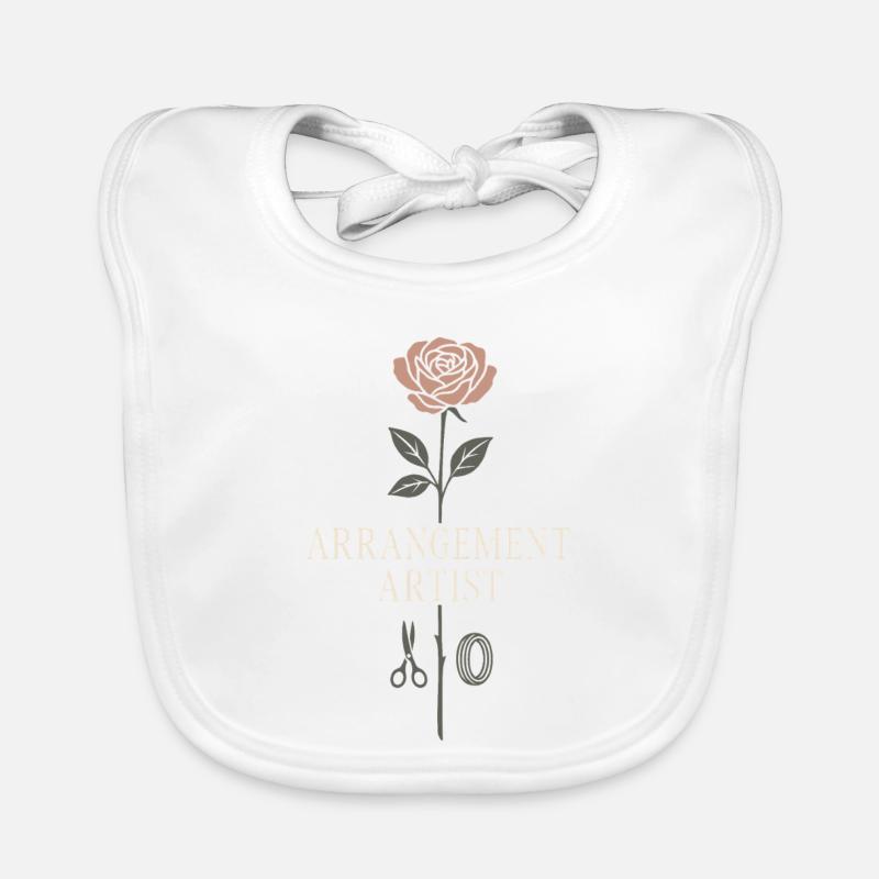 Funeral, Florist, Commemorative Arrangement, Sympathy Organic Baby Bibs