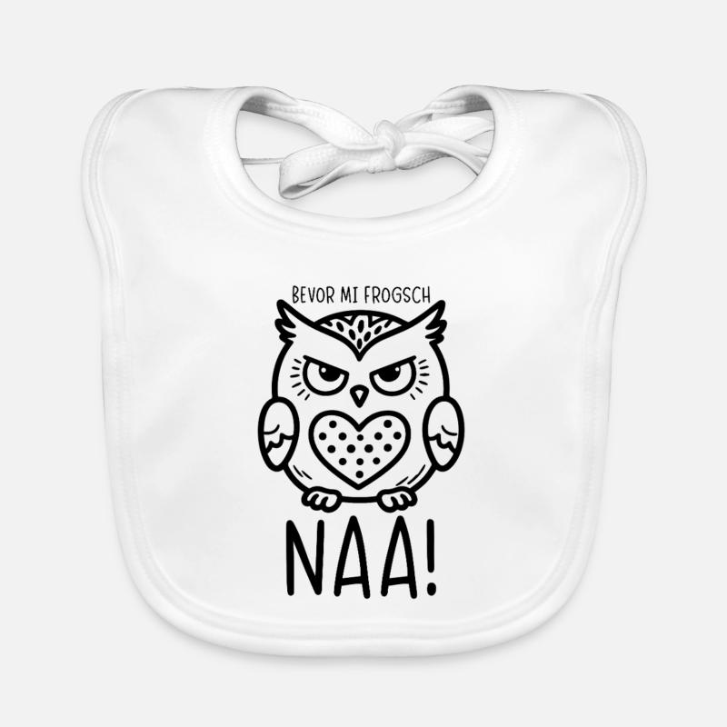 EULE - Bevor mi frogsch - NAA! Baby Bio-Lätzchen
