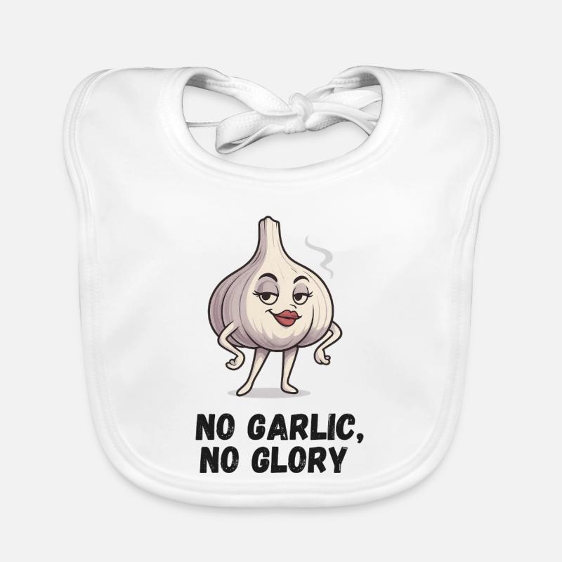 Ail avec de l’attitude : No Garlic No Glory Bavoir bio Bébé