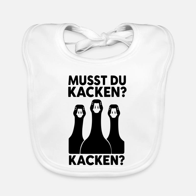 musst du kacken gänse Baby Bio-Lätzchen