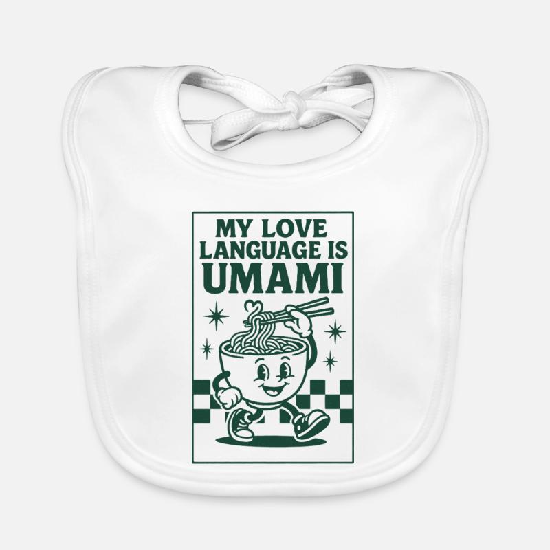 Umami, c’est l’amour | Nouilles ramen Bavoir bio Bébé