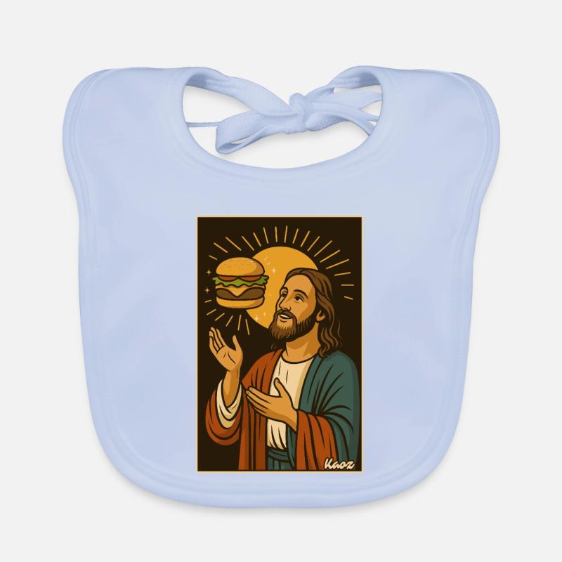 Burger Blessing Sunrise Organic Baby Bibs
