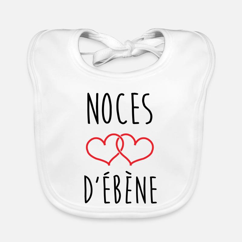 Ebony Wedding 78 Jahre Ehe Baby Bio-Lätzchen